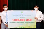 Ecopark trao 1 triệu USD ủng hộ quỹ Vaccine Covid-19 của Chính phủ