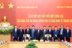 Ban Cán sự Đảng Chính phủ và Ban Kinh tế Trung ương ký quy chế phối hợp công tác
