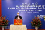 Tổng Bí thư Nguyễn Phú Trọng bỏ phiếu bầu cử tại quận Hai Bà Trưng