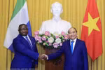 Chủ tịch nước hội đàm với Tổng thống nước Cộng hòa Sierra Leone