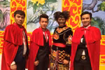 Ghi hình Táo quân 2014: Chí Trung bị "điện giật" cháy đen