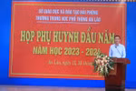 Giám đốc Sở Giáo dục Hải Phòng đưa ra các tiêu chí trong cuộc họp phụ huynh
