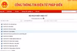 Phê duyệt kết quả pháp điển hệ thống quy phạm pháp luật