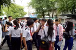 Các thí sinh ở An Giang bắt đầu kỳ thi tuyển sinh 10