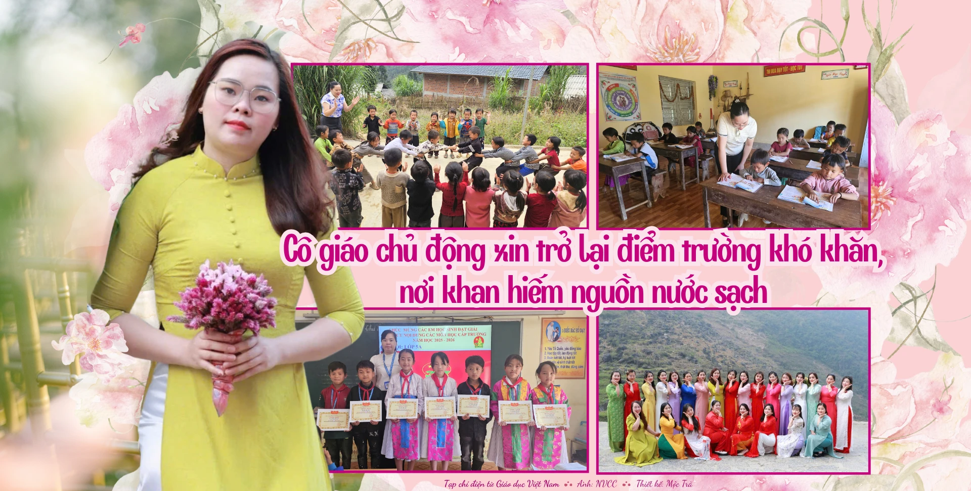 Cô giáo xin trở lại điểm trường khó khăn, nơi khan hiếm nguồn nước sạch