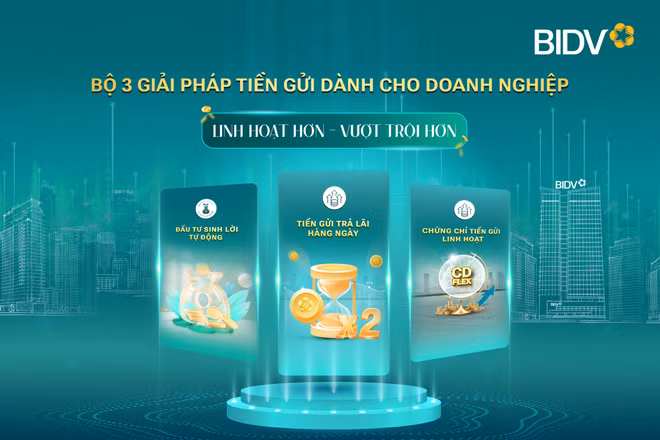 BIDV cung cấp giải pháp tiền gửi vượt trội cho doanh nghiệp