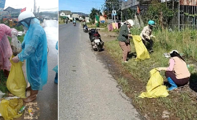 Phong trào xây dựng thôn xanh - sạch - đẹp của bà con đồng bào K’Ho thôn Liêng Bông, Lâm Đồng