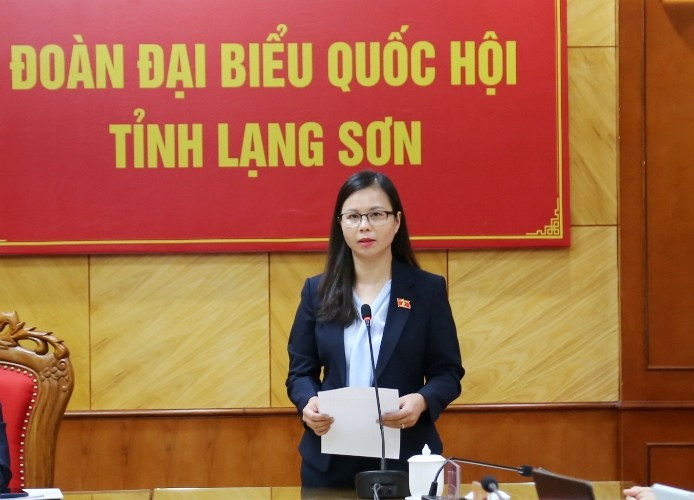 Đại biểu Chu Thị Hồng Thái - Đoàn Đại biểu Quốc hội tỉnh Lạng Sơn. Ảnh: Cổng thông tin điện tử tỉnh Lạng Sơn 2024-03-19-00-43-142.jpg