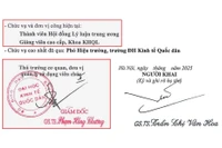 Lý lịch khoa học GS Trần Thị Vân Hoa: NEU xác nhận nhưng khai công tác lại ở nơi khác