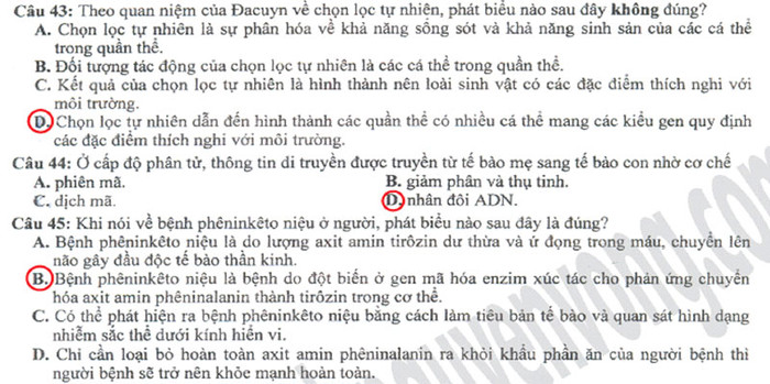 Xem đáp án môn Vật lí - Xem đáp án môn Toán - Xem đáp án môn Hóa - Xem đáp án môn Ngoại ngữ Khối A1 Xem đáp án môn Vật lí - Xem đáp án môn Toán - Xem đáp án môn Hóa - Xem đáp án môn Ngoại ngữ Khối A1