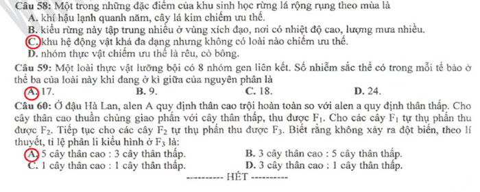 Xem đáp án môn Vật lí - Xem đáp án môn Toán - Xem đáp án môn Hóa - Xem đáp án môn Ngoại ngữ Khối A1 Xem đáp án môn Vật lí - Xem đáp án môn Toán - Xem đáp án môn Hóa - Xem đáp án môn Ngoại ngữ Khối A1