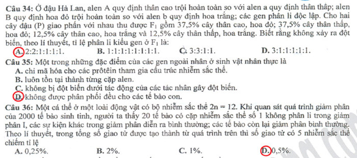 Xem đáp án môn Vật lí - Xem đáp án môn Toán - Xem đáp án môn Hóa - Xem đáp án môn Ngoại ngữ Khối A1 Xem đáp án môn Vật lí - Xem đáp án môn Toán - Xem đáp án môn Hóa - Xem đáp án môn Ngoại ngữ Khối A1