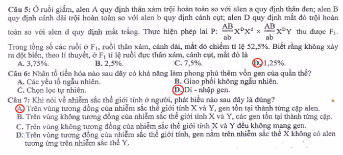 Xem đáp án môn Vật lí - Xem đáp án môn Toán - Xem đáp án môn Hóa - Xem đáp án môn Ngoại ngữ Khối A1