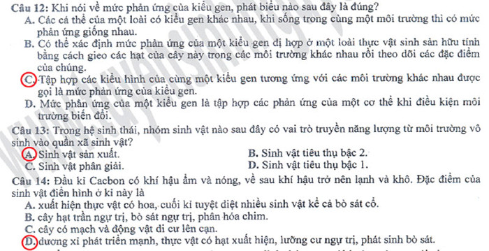 Xem đáp án môn Vật lí - Xem đáp án môn Toán - Xem đáp án môn Hóa - Xem đáp án môn Ngoại ngữ Khối A1 Xem đáp án môn Vật lí - Xem đáp án môn Toán - Xem đáp án môn Hóa - Xem đáp án môn Ngoại ngữ Khối A1