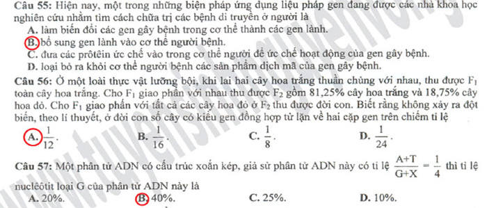 Xem đáp án môn Vật lí - Xem đáp án môn Toán - Xem đáp án môn Hóa - Xem đáp án môn Ngoại ngữ Khối A1 Xem đáp án môn Vật lí - Xem đáp án môn Toán - Xem đáp án môn Hóa - Xem đáp án môn Ngoại ngữ Khối A1