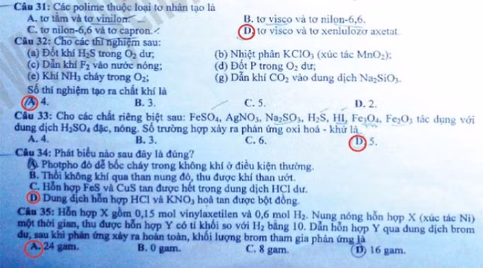 ĐÁP ÁN MÔN TOÁN KHỐI B 2012 - ĐÁP ÁN ĐH MÔN SINH KHỐI B 2012