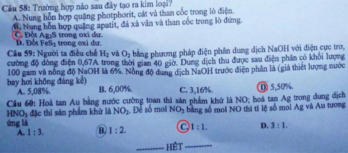 ĐÁP ÁN MÔN TOÁN KHỐI B 2012 - ĐÁP ÁN ĐH MÔN SINH KHỐI B 2012