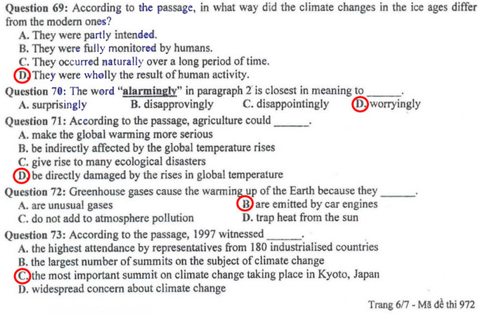 ĐÁP ÁN MÔN VĂN KHỐI C, D HỆ CAO ĐẲNG 2012 - ĐÁP ÁN MÔN SINH KHỐI B HỆ CAO ĐẲNG 2012 - ĐÁP ÁN MÔN VẬT LÝ KHỐI A, A1 HỆ CAO ĐẲNG 2012 - ĐÁP ÁN MÔN LỊCH SỬ KHỐI C HỆ CAO ĐẲNG 2012 - ĐÁP ÁN MÔN LỊCH SỬ KHỐI C HỆ CAO ĐẲNG 2012 - ĐÁP ÁN TIẾNG ANH KHỐI A1, D1 HỆ CAO ĐẲNG 2012