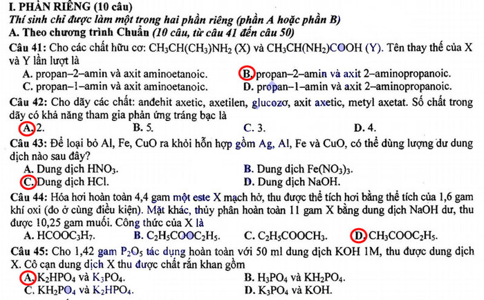 ĐÁP ÁN TIẾNG ANH KHỐI A1, D1 HỆ CAO ĐẲNG 2012 - ĐÁP ÁN MÔN VĂN KHỐI C, D HỆ CAO ĐẲNG 2012 - ĐÁP ÁN MÔN SINH KHỐI B HỆ CAO ĐẲNG 2012 - ĐÁP ÁN MÔN VẬT LÝ KHỐI A, A1 HỆ CAO ĐẲNG 2012 - ĐÁP ÁN MÔN LỊCH SỬ KHỐI C HỆ CAO ĐẲNG 2012 - ĐÁP ÁN MÔN LỊCH SỬ KHỐI C HỆ CAO ĐẲNG 2012