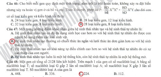 Xem đáp án môn Vật lí - Xem đáp án môn Toán - Xem đáp án môn Hóa - Xem đáp án môn Ngoại ngữ Khối A1 Xem đáp án môn Vật lí - Xem đáp án môn Toán - Xem đáp án môn Hóa - Xem đáp án môn Ngoại ngữ Khối A1