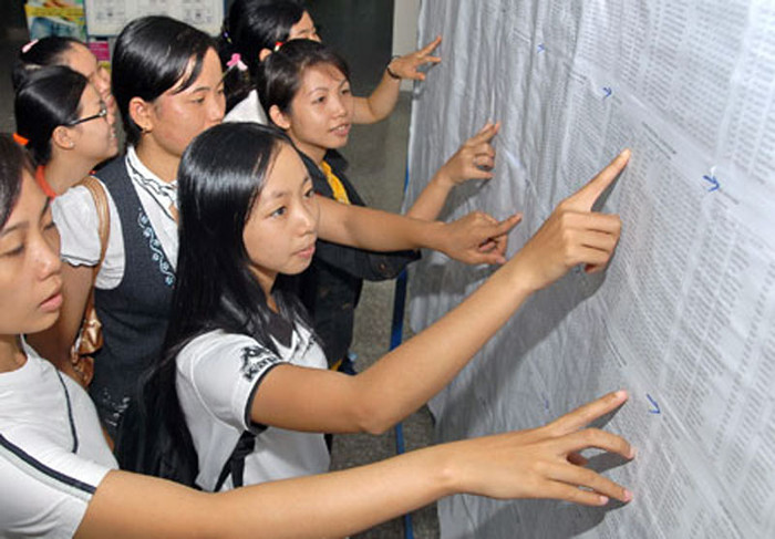 Ngành Ngôn ngữ Anh của ĐH Ngân hàng TP HCM có điểm trúng tuyển cao nhất là 20,5. Ảnh: Baodatviet Ngành Ngôn ngữ Anh của ĐH Ngân hàng TP HCM có điểm trúng tuyển cao nhất là 20,5. Ảnh: Baodatviet