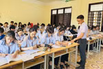 Học sinh lớp 12 Trường Trung học phổ thông Lương Thế Vinh ôn tập cho kỳ thi tốt nghiệp trung học phổ thông 2025. Ảnh: NTCC
