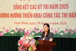Bà Hà Lan Anh là Trưởng ban Ban chỉ đạo thi tốt nghiệp THPT 2026 tỉnh Ninh Bình
