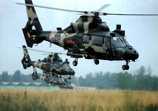 Máy bay trực thăng Z-9 của Lục quân Trung Quốc.