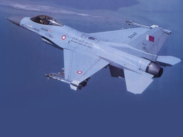 Máy bay chiến đấu F-16C của Không quân Bahrain. Máy bay chiến đấu F-16C của Không quân Bahrain.