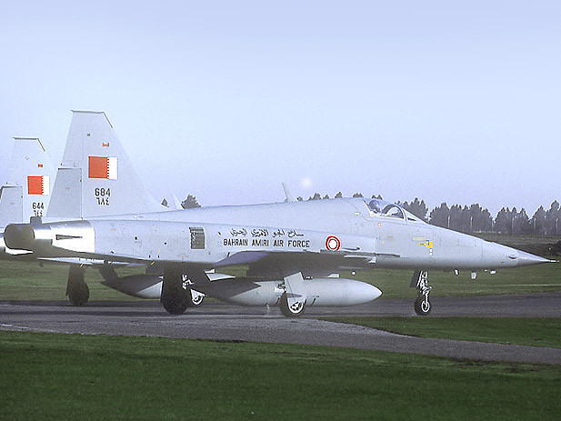Máy bay F-5E của Không quân Bahrain. Máy bay F-5E của Không quân Bahrain.