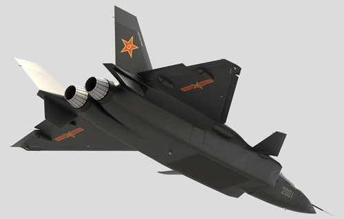 Máy bay chiến đấu tàng hình J-20 do Trung Quốc tự nghiên cứu phát triển.