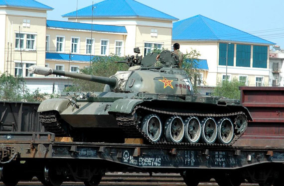 Xe tăng Type 59 của Trung Quốc. Xe tăng Type 59 của Trung Quốc.