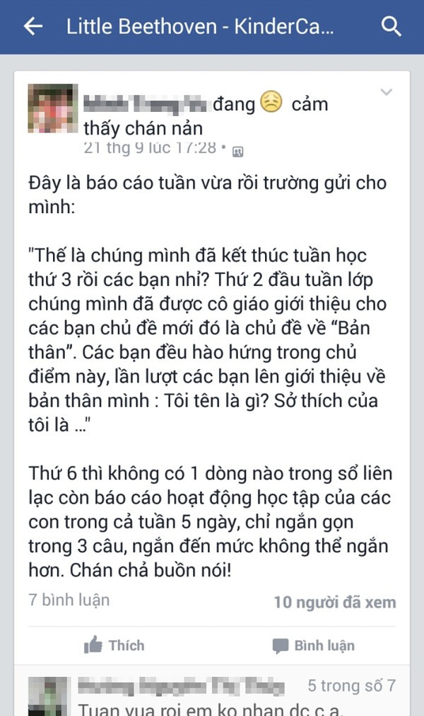 Chỉ vì muốn chia sẻ thông tin về cách nuôi dạy con, nhưng đã khiến con chị T bị thôi học. Ảnh nhân vật cung cấp Chỉ vì muốn chia sẻ thông tin về cách nuôi dạy con, nhưng đã khiến con chị T bị thôi học. Ảnh nhân vật cung cấp