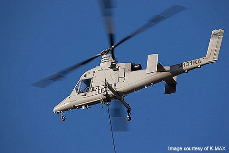 Trực thăng không người lái tự động K-MAX đáp ứng 99 % bài thử với hệ thống phần mềm xử lý tự động.