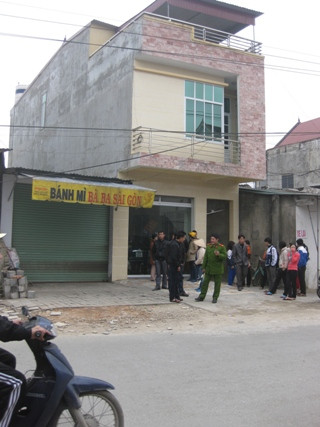 Kiốt nơi phát hiện xác bà Cam chết trong tư thế treo cổ