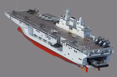 Tàu tấn công đổ bộ kiểu mới của Trung Quốc (tưởng tượng)