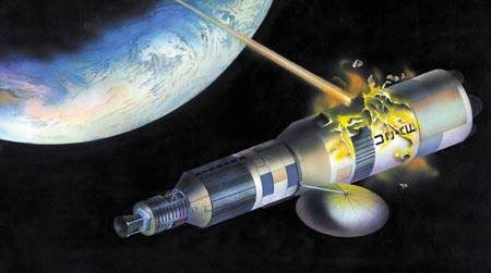 Vũ khí laser tấn công vệ tinh (tưởng tượng) Vũ khí laser tấn công vệ tinh (tưởng tượng)