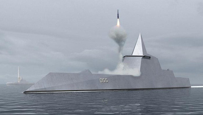 Tàu khu trục tên lửa thế hệ thứ tư Type 055 Quân đội Trung Quốc (tưởng tượng)