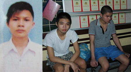 Ba "tú ông" Trần Việt Anh, Trần Xuân Long, Trần Đức Thành đều là những thanh niên hư, chơi bời, lêu lổng nên kết nhóm lừa bán phụ nữ kiếm tiền. Chúng bắt mối với Nguyễn Hồng Trang, 21 tuổi, quê ở Nam Định nhưng theo mẹ sang Trung Quốc mở quán, kinh doanh mại dâm từ mấy năm nay. Để "thu phục" nhóm thanh niên này, Trang cung cấp cho chúng ma túy "đá". Bọn chúng dùng để thỏa mãn bản thân và dụ cả các cô gái trẻ ham chơi dùng thử. Khi các cô bắt đầu ham muốn, chúng dụ họ sang Trung Quốc lấy mặt hàng cấm này về bán, nhưng thực chất đưa thẳng các cô sang "động chứa" của Trang. Cả ba " tú ông" đều có sở thích đập đá. Theo kết quả thống kê của cơ quan điều tra, có khoảng 16 cô gái đã bị trở thành nạn nhân của " ba tú ông" này. Ảnh: ba " tú ông" tại cơ quan điều tra.