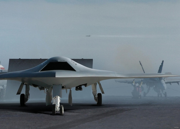 Máy bay không người lái X-47B Mỹ.