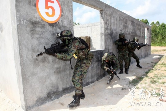 Cuộc diễn tập nhằm nâng cao khả năng tìm kiếm và đột nhập cho binh sĩ hai nước.