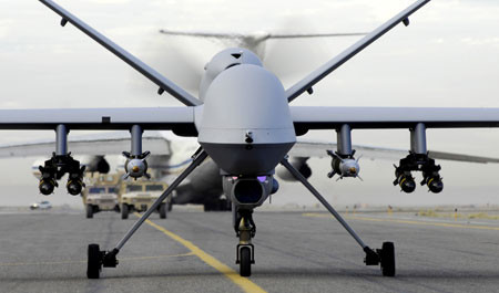 Máy bay tấn công không người lái MQ-9 "Thần chết" Mỹ.