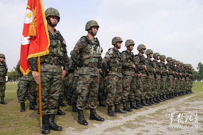 Lính thủy đánh bộ Thái Lan.