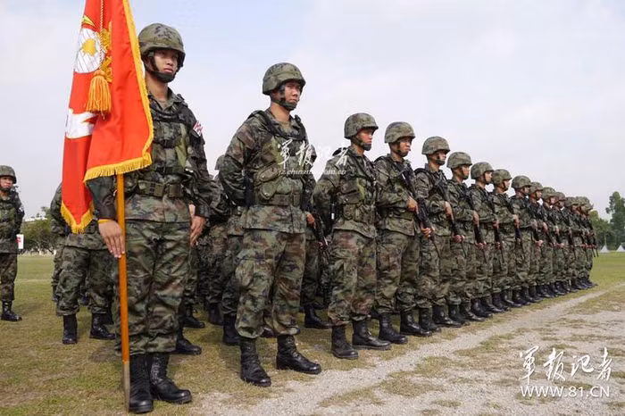 Lính thủy đánh bộ Thái Lan.