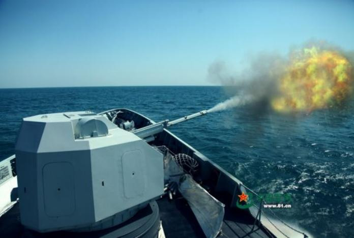 Pháo chính của tàu hộ vệ hạng nhẹ Type 056 Hải quân Trung Quốc Pháo chính của tàu hộ vệ hạng nhẹ Type 056 Hải quân Trung Quốc