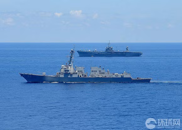 Hạm đội Mỹ trên Biển Đông (nguồn Thời báo Hoàn Cầu, Trung Quốc) Hạm đội Mỹ trên Biển Đông (nguồn Thời báo Hoàn Cầu, Trung Quốc)