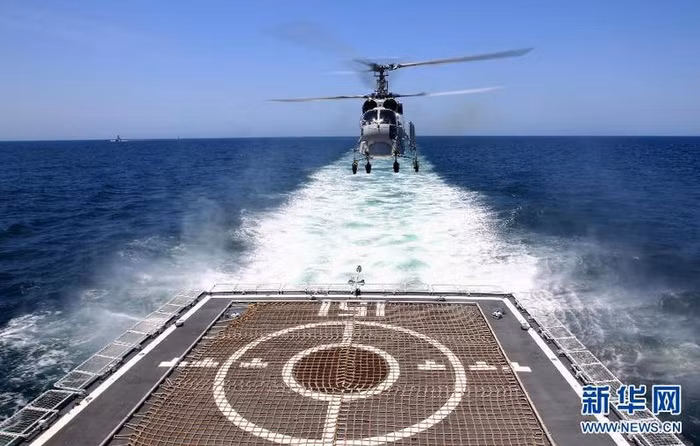 Diễn tập "Liên hợp trên biển-2014" giữa Trung-Nga (ảnh tư liệu) Diễn tập "Liên hợp trên biển-2014" giữa Trung-Nga (ảnh tư liệu)