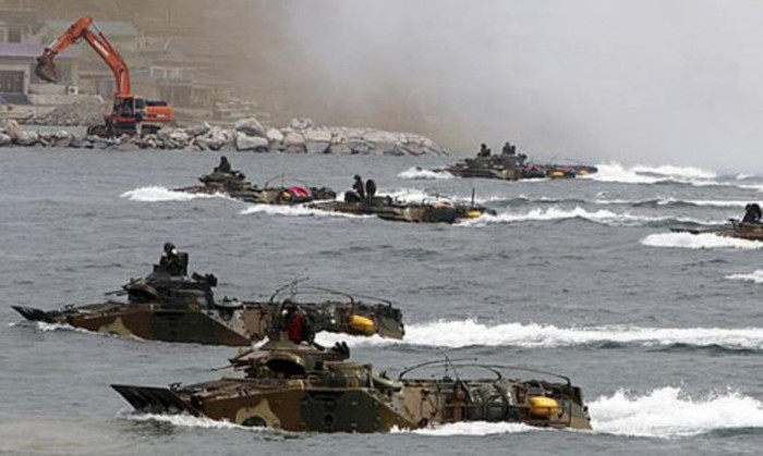 Diễn tập tác chiến đổ bộ của Quân đội Hàn Quốc (ảnh tư liệu)