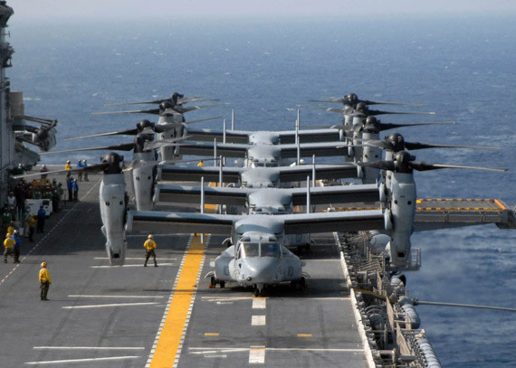 Máy bay vận tải cánh xoay nghiêng MV-22 Osprey Mỹ Máy bay vận tải cánh xoay nghiêng MV-22 Osprey Mỹ