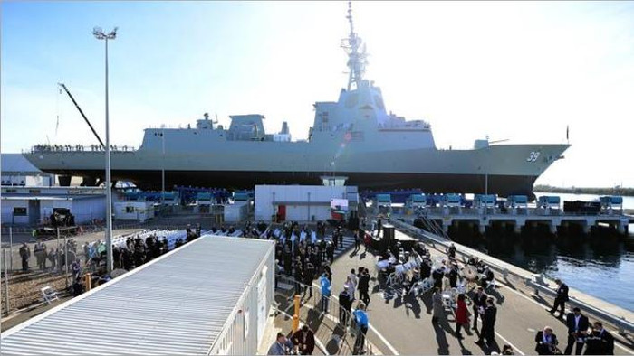 Ngày 23 tháng 5 năm 2015, Australia hạ thủy tàu khu trục phòng không HMAS Hobart Ngày 23 tháng 5 năm 2015, Australia hạ thủy tàu khu trục phòng không HMAS Hobart